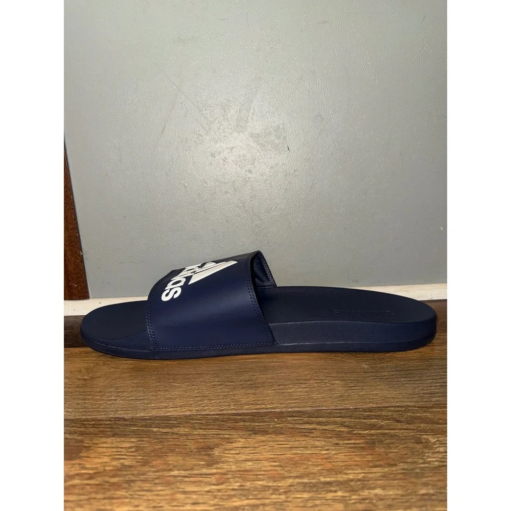 NWT Adidas Adilette Comfort Slides-Navy Size 17